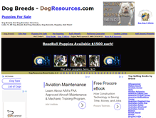 Tablet Screenshot of dogresources.com